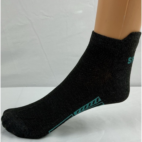 5 Pairs Men's Sport Ankle Socks Black Low Cut Breathable Stretch Fit One Size - Picture 1 of 4